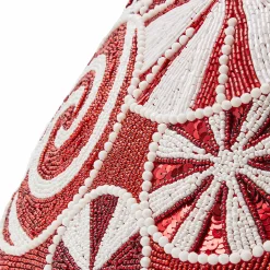 Pillows, Throws, & Cushions|MacKenzie-Childs Peppermint Beaded Throw Pillow