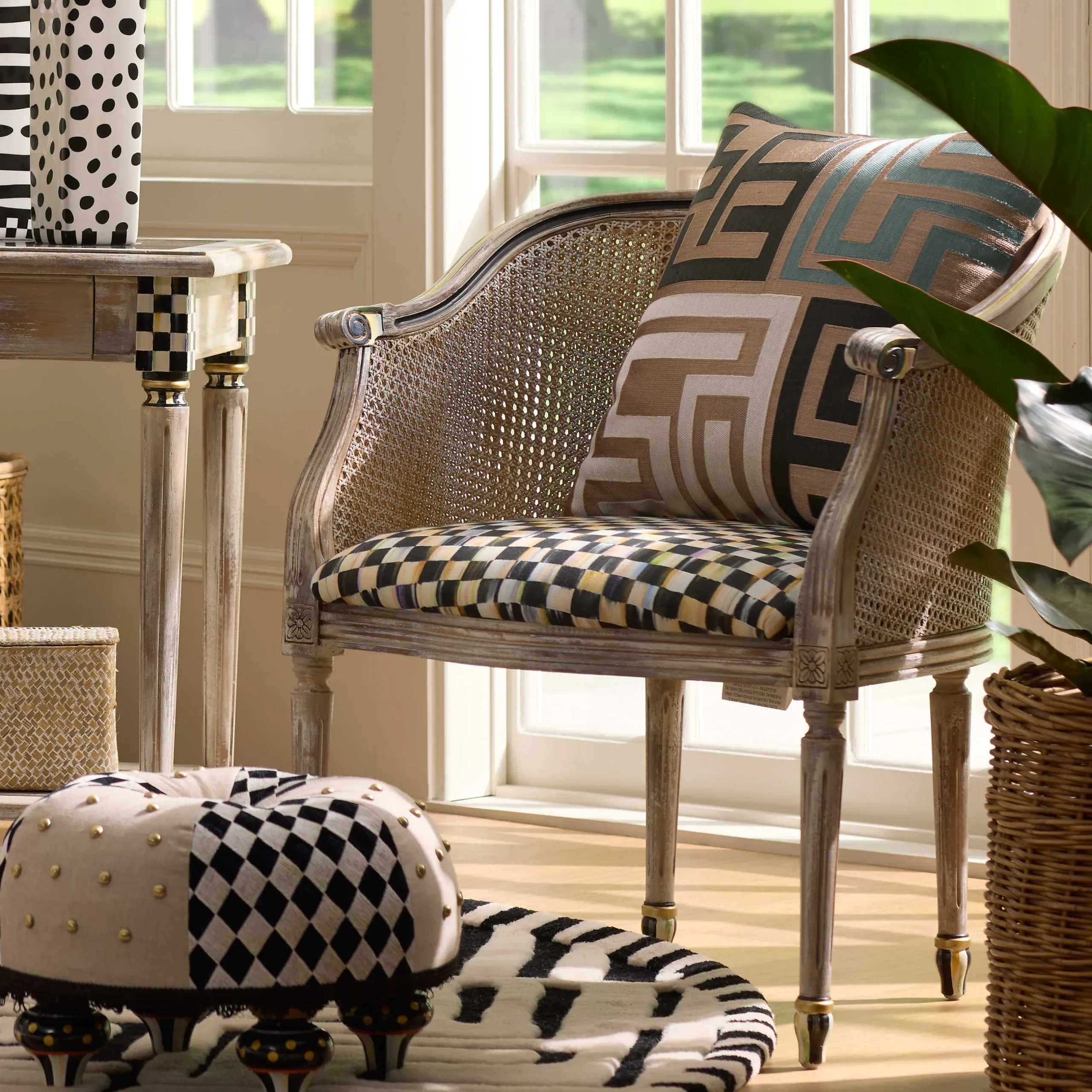 Living Room|MacKenzie-Childs Perfetto Accent Chair