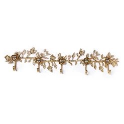Finishing Touches|MacKenzie-Childs Petal Large Gold Wall Hook Rack