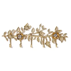 Finishing Touches|MacKenzie-Childs Petal Small Gold Wall Hook Rack