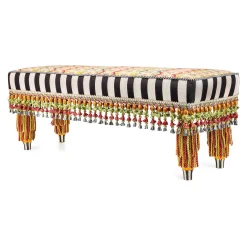 Entryway Furniture|MacKenzie-Childs Piccadilly 4' Bench