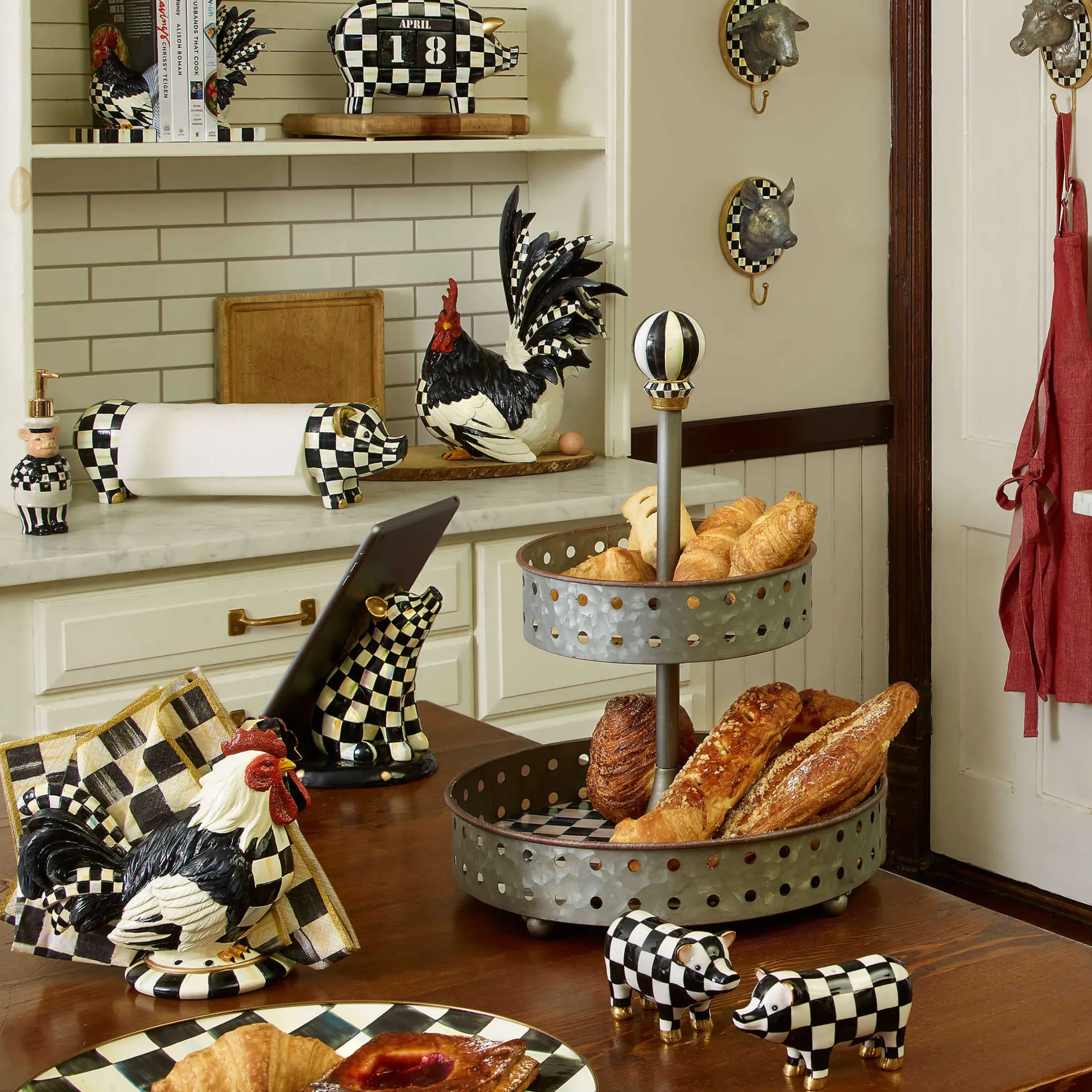Spring|Table Accessories|MacKenzie-Childs Pig Salt Pepper Set