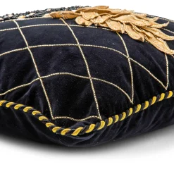 Pillows, Throws, & Cushions|MacKenzie-Childs Pineapple Black Pillow