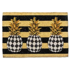 Outdoor|Rugs|MacKenzie-Childs Pineapple Entrance Mat