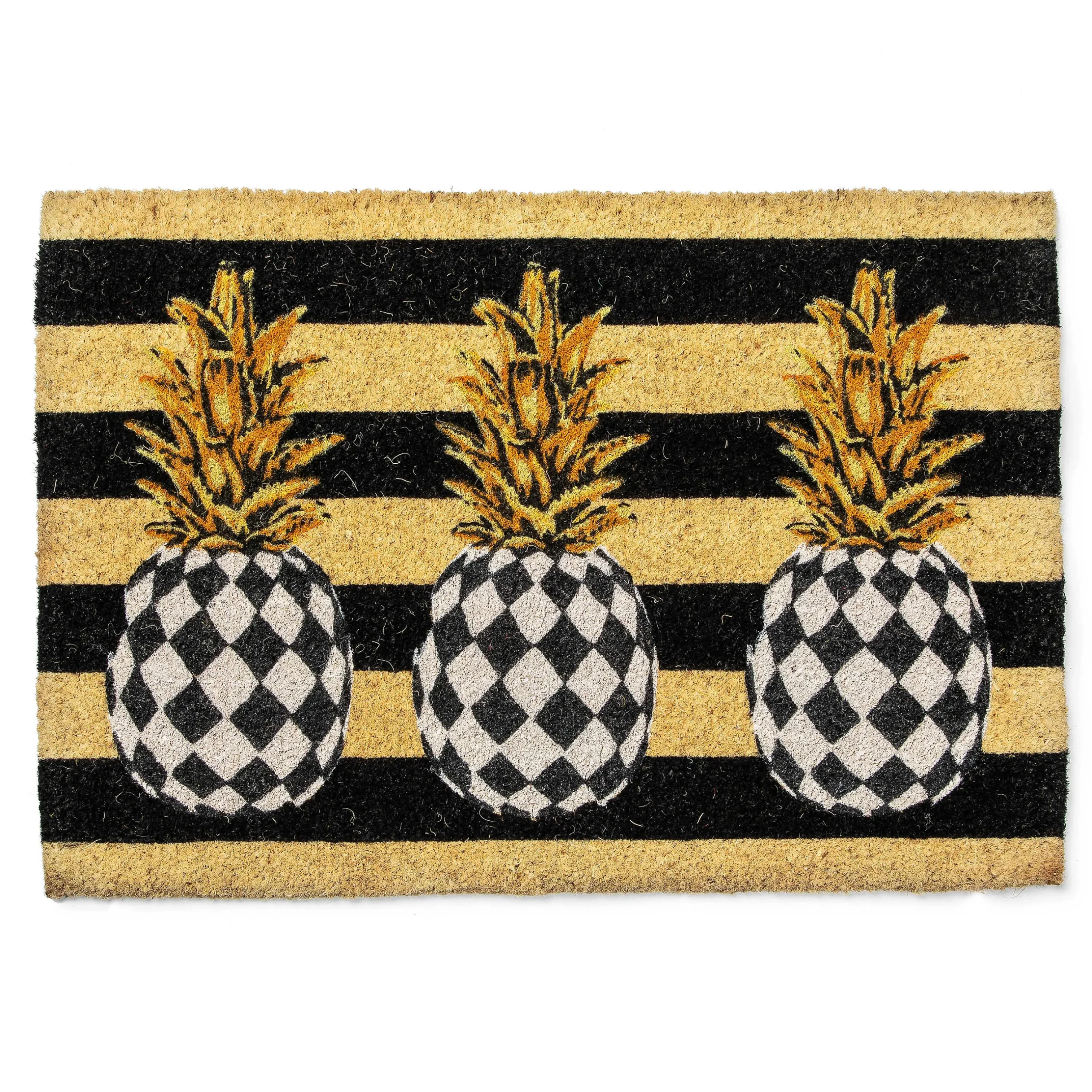 Outdoor|Rugs|MacKenzie-Childs Pineapple Entrance Mat