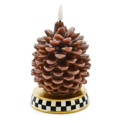 The Fall Shop|Candles & Fragrances|MacKenzie-Childs Pinecone Short Flameless Candle