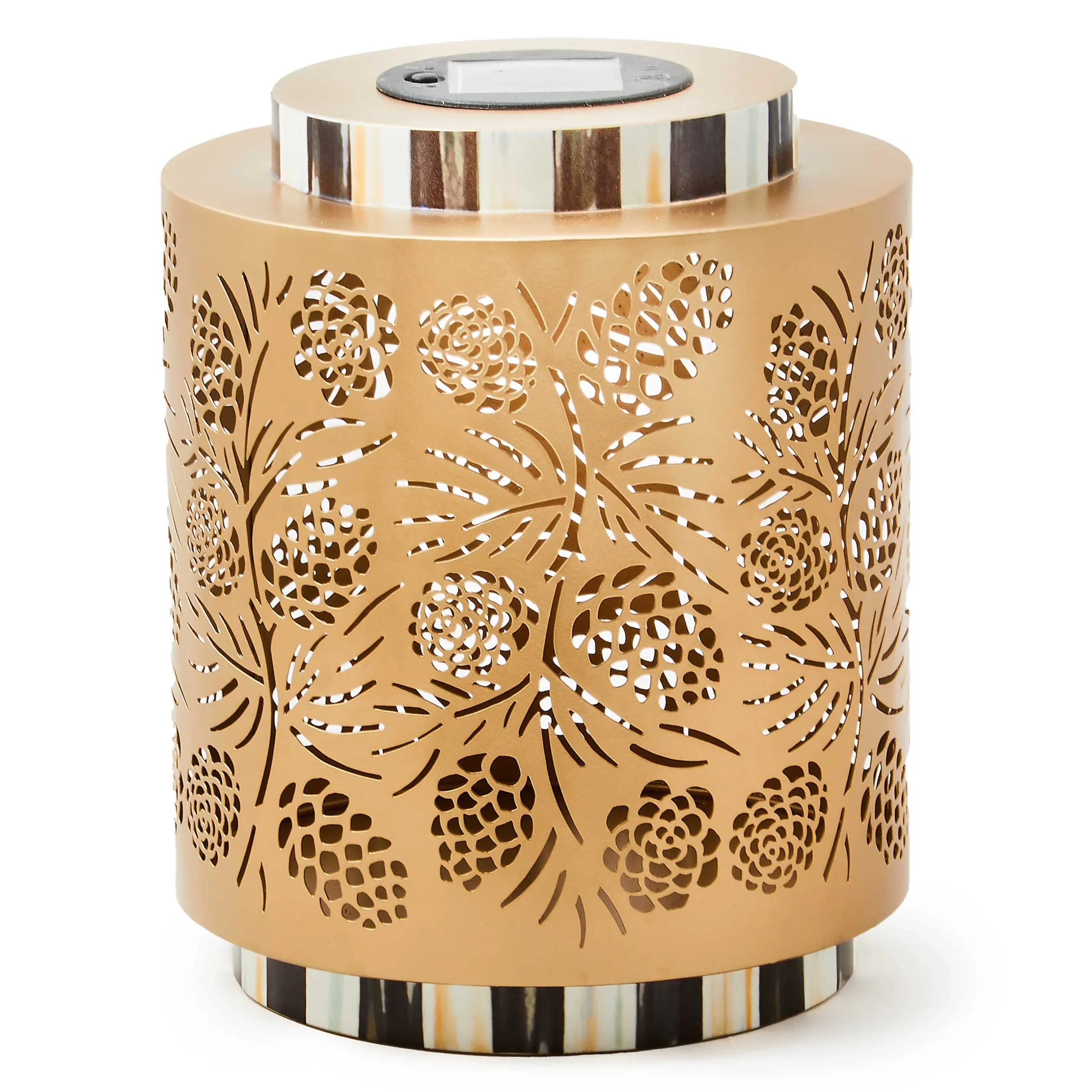 Holiday|The Fall Shop|MacKenzie-Childs Pinecone Short Solar Lantern