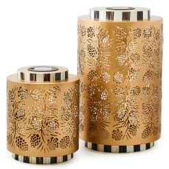 Holiday|The Fall Shop|MacKenzie-Childs Pinecone Short Solar Lantern