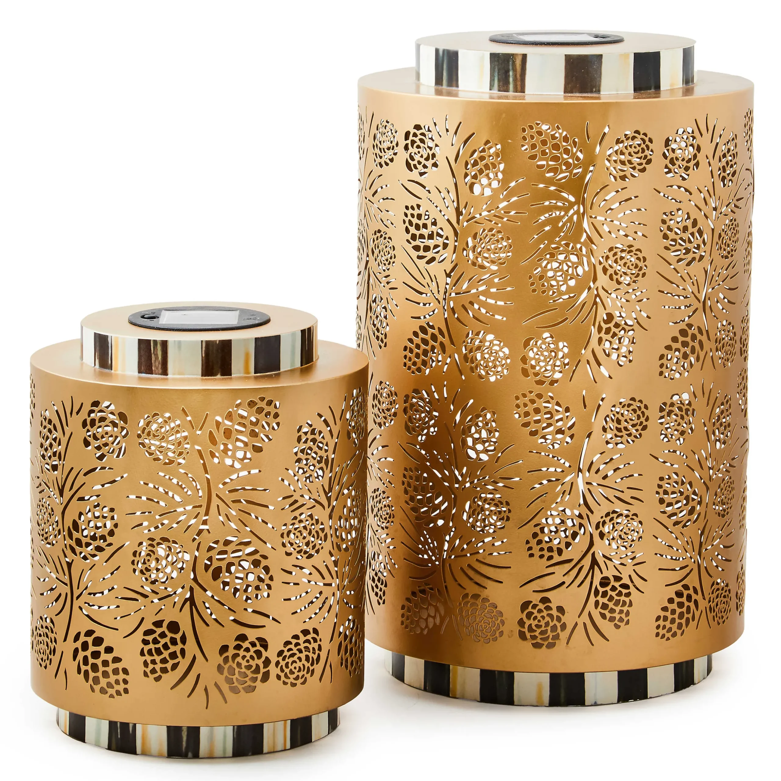 Holiday|The Fall Shop|MacKenzie-Childs Pinecone Short Solar Lantern