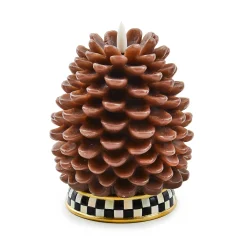 The Fall Shop|Candles & Fragrances|MacKenzie-Childs Pinecone Tall Flameless Candle