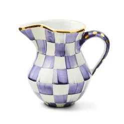 The Coffee Shop|Fall Entertaining|MacKenzie-Childs Plum Check Ceramic Creamer