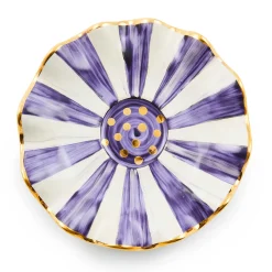 The Coffee Shop|Fall Entertaining|MacKenzie-Childs Plum Check Ceramic Saucer
