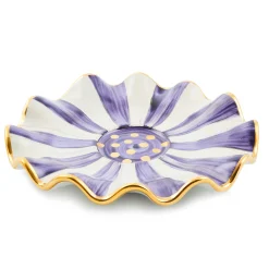 The Coffee Shop|Fall Entertaining|MacKenzie-Childs Plum Check Ceramic Saucer