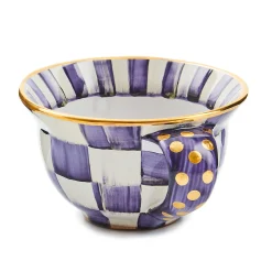 The Coffee Shop|Fall Entertaining|MacKenzie-Childs Plum Check Ceramic Teacup