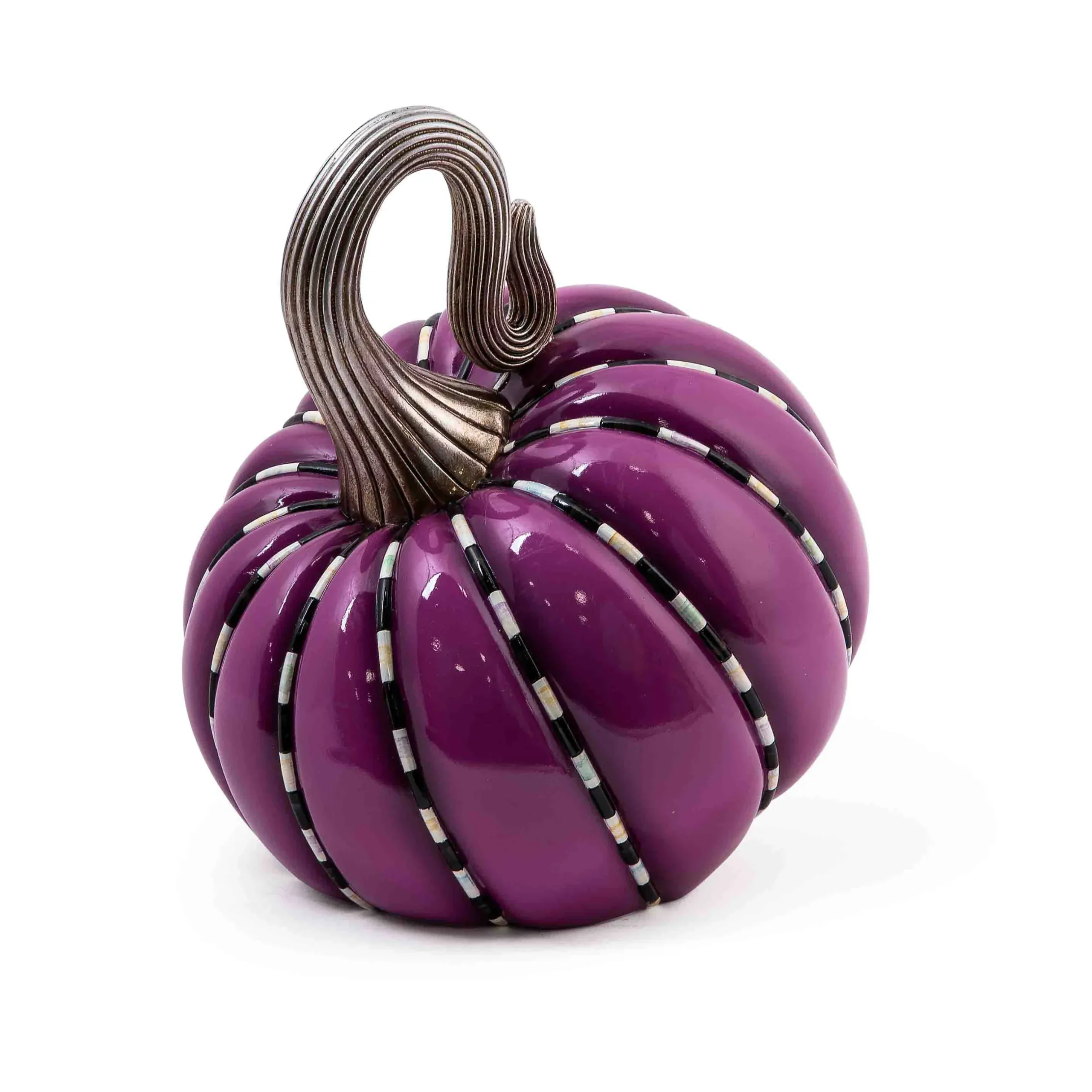Pumpkins|The Halloween Shop|MacKenzie-Childs Plum Piped Pumpkin