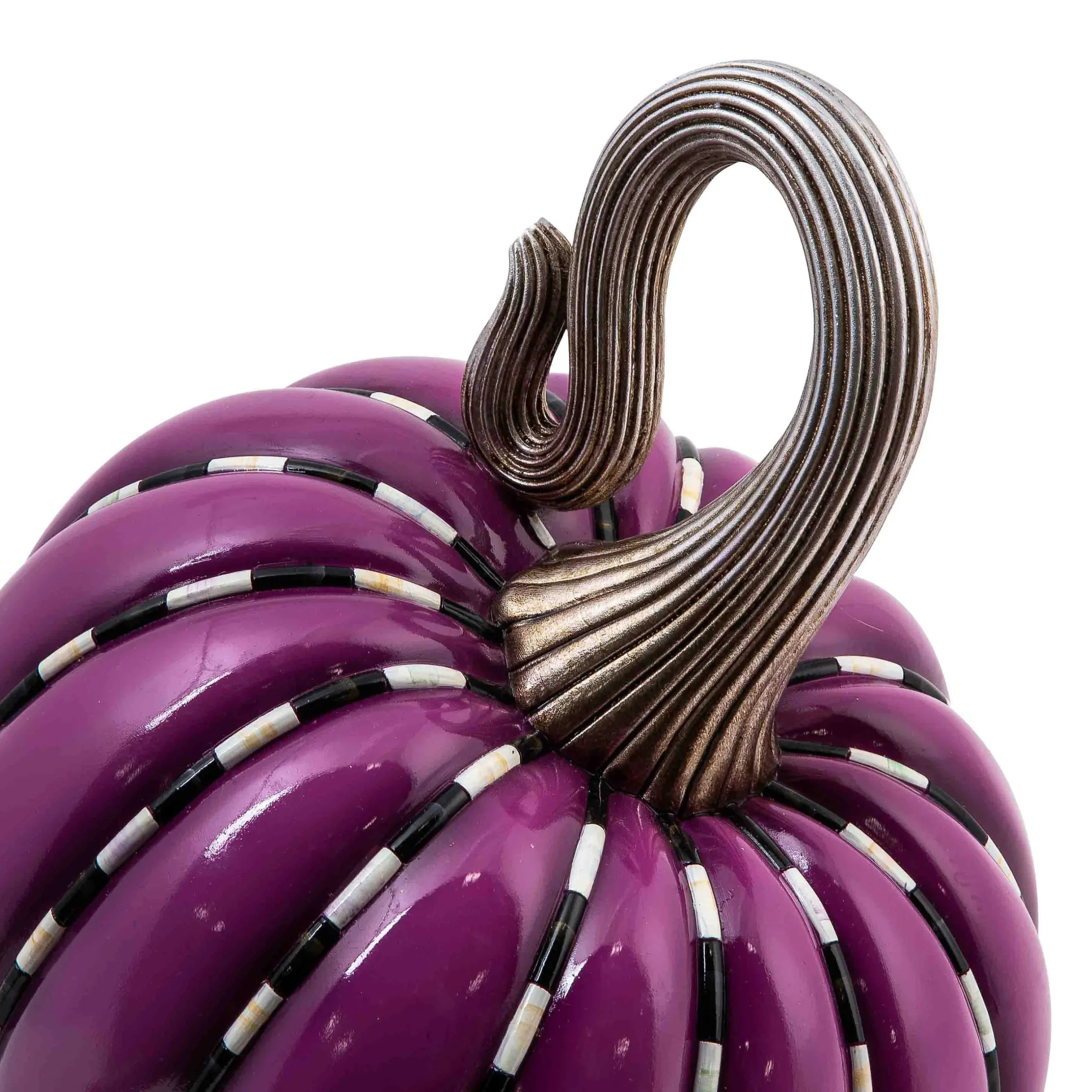 Pumpkins|The Halloween Shop|MacKenzie-Childs Plum Piped Pumpkin