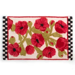 Bath & Bath Accessories|MacKenzie-Childs Poppy Bath Rug