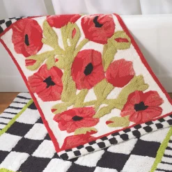 Bath & Bath Accessories|MacKenzie-Childs Poppy Bath Rug