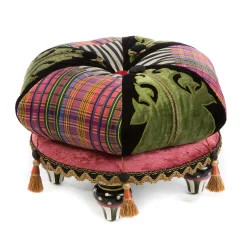 Living Room|MacKenzie-Childs Portobello Road Footstool
