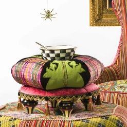 Living Room|MacKenzie-Childs Portobello Road Footstool