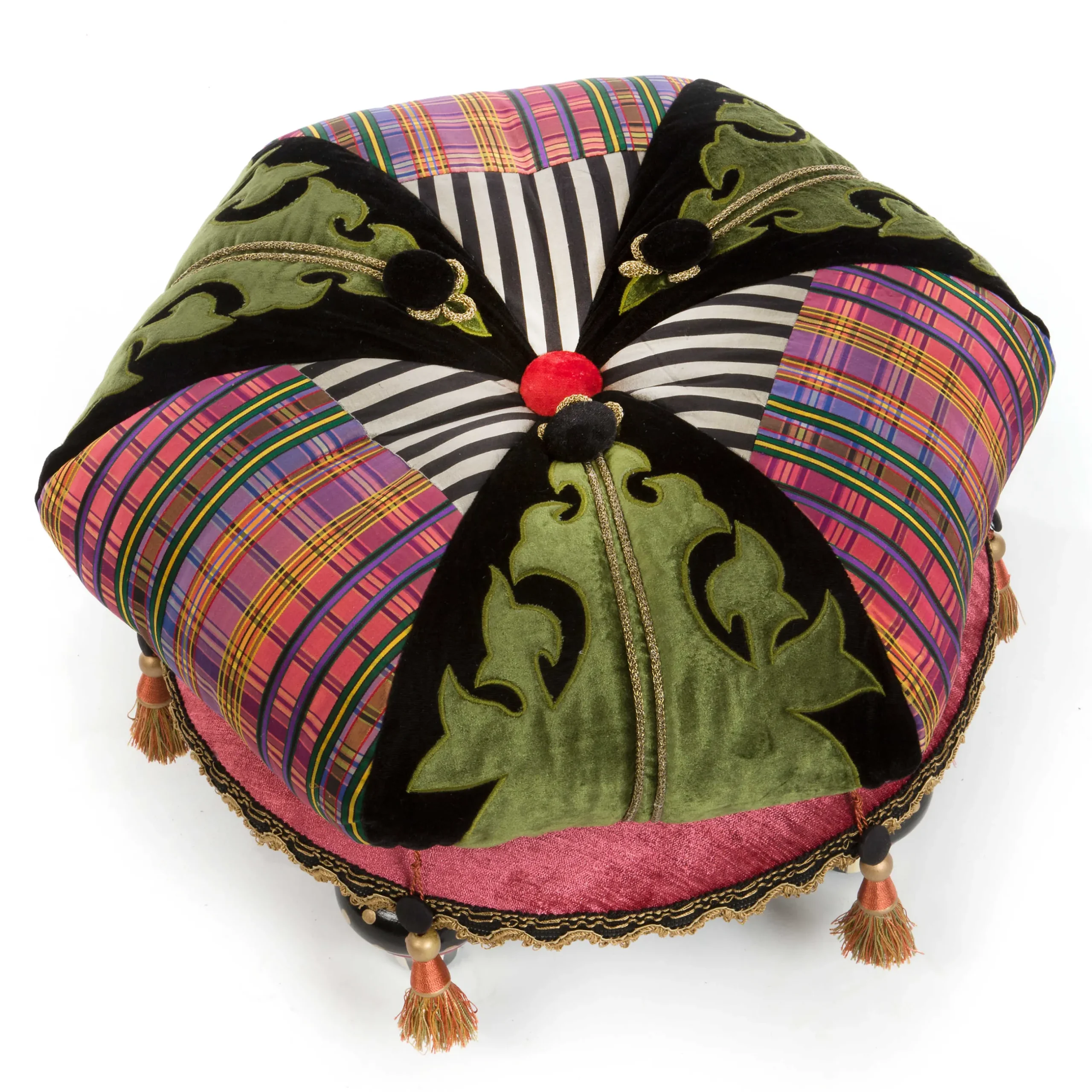 Living Room|MacKenzie-Childs Portobello Road Footstool