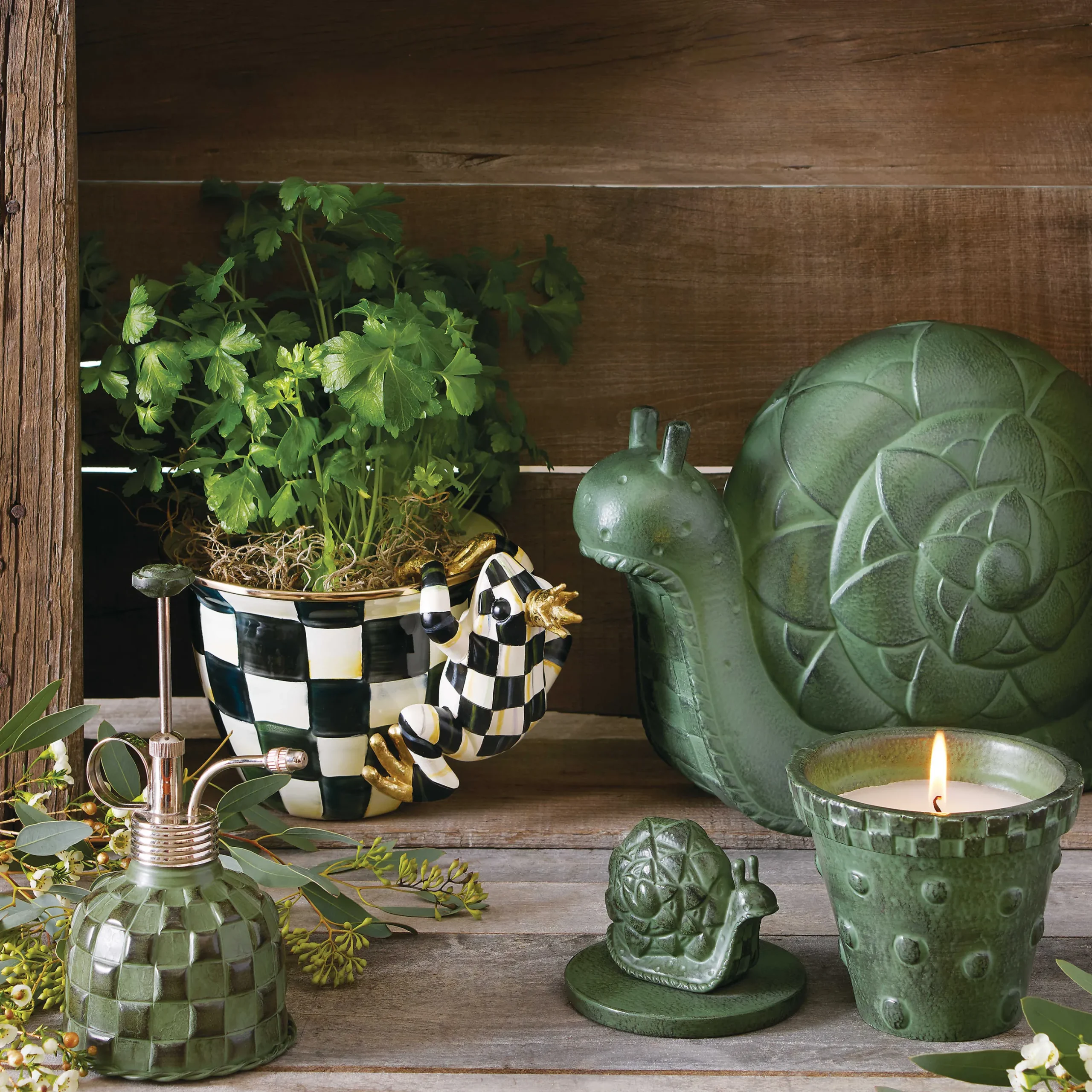 Spring|Outdoor|MacKenzie-Childs Pot Croaker Pot Climber
