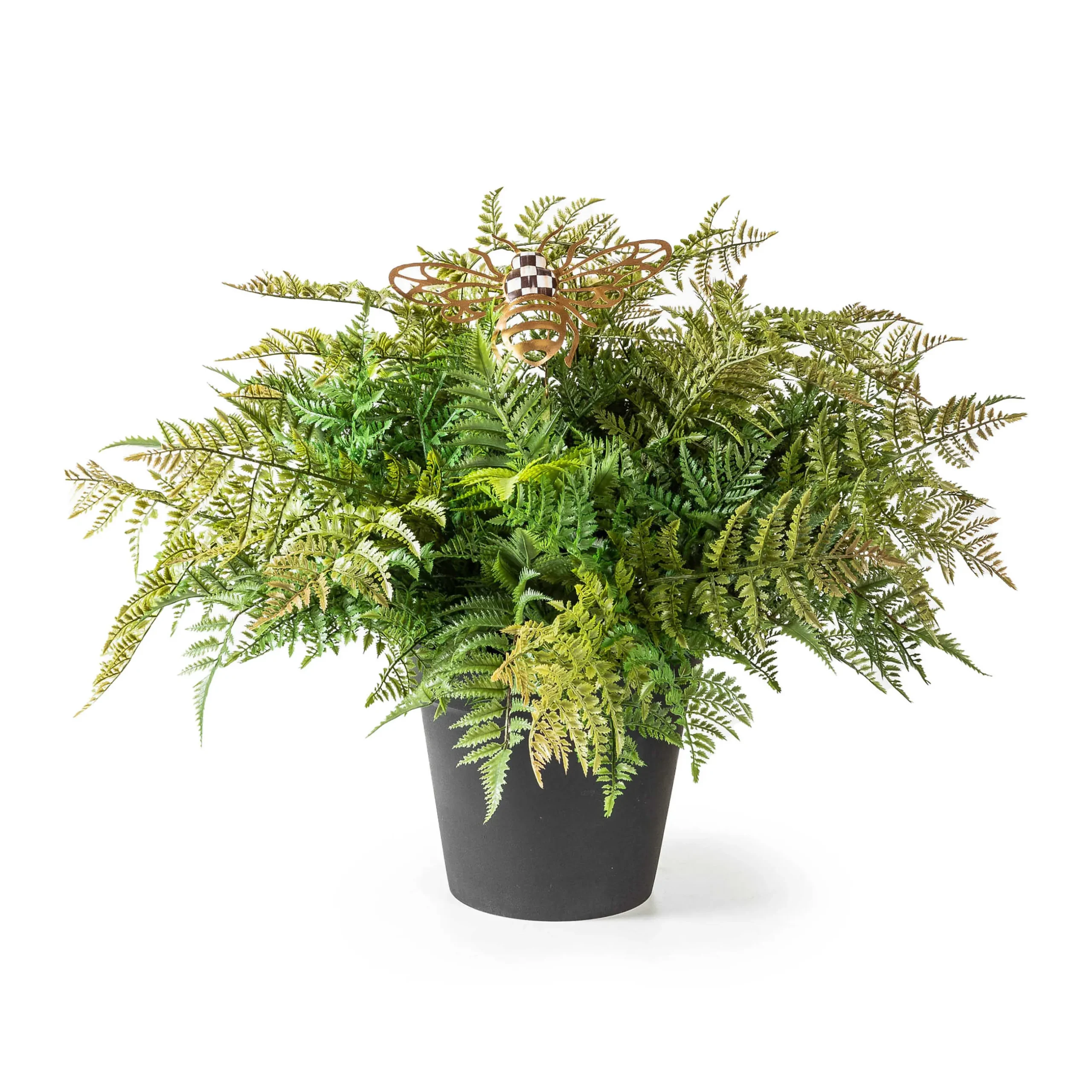 Spring|Greenery & Florals|MacKenzie-Childs Potted Large Fern With Bee