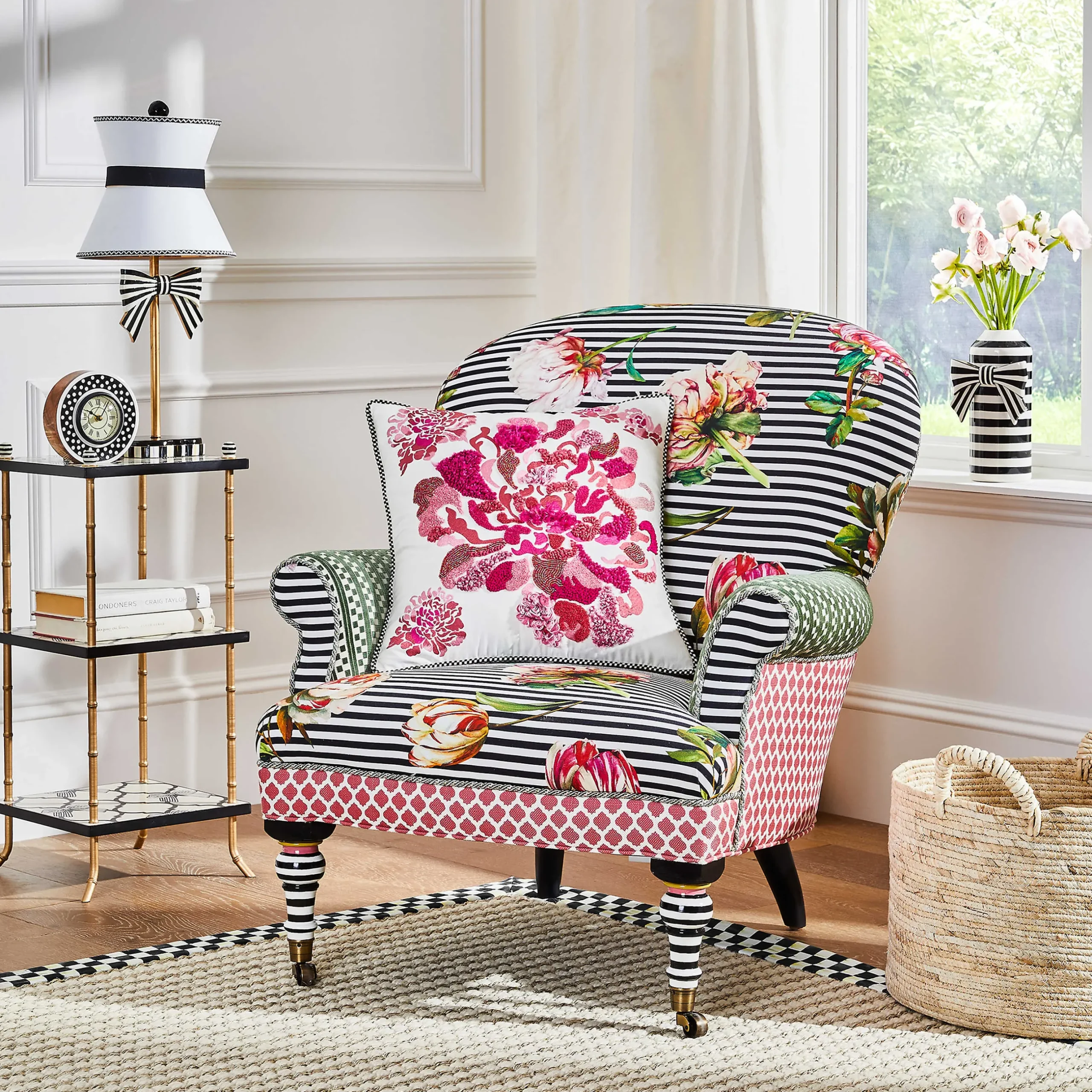 Living Room|Bath & Bath Accessories|MacKenzie-Childs Pretty As A Bow 3 Tiered Table