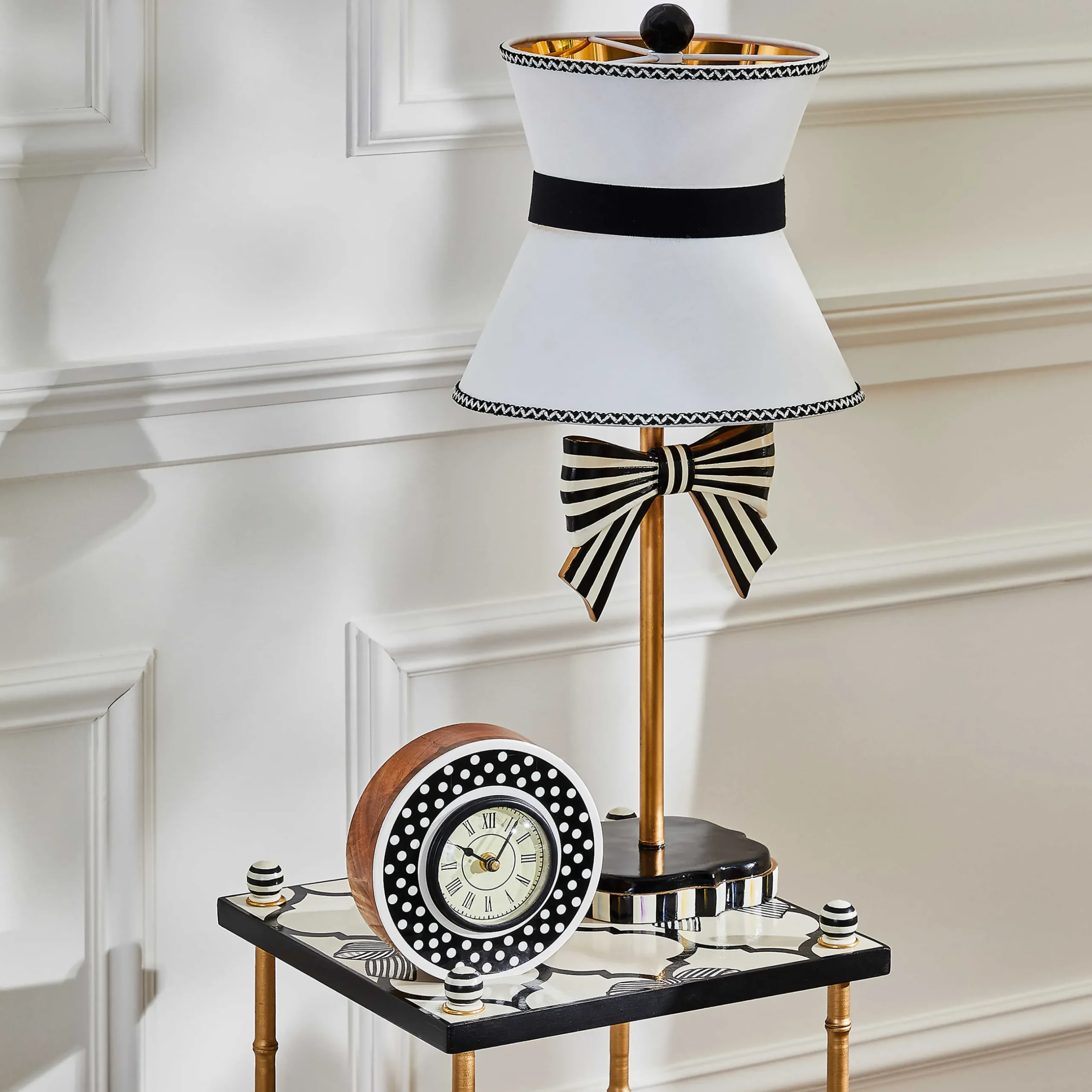Living Room|Bath & Bath Accessories|MacKenzie-Childs Pretty As A Bow 3 Tiered Table