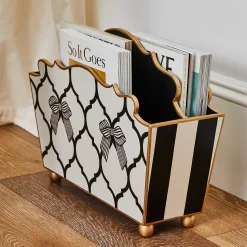 Room Accents|MacKenzie-Childs Pretty as a Bow Magazine Holder