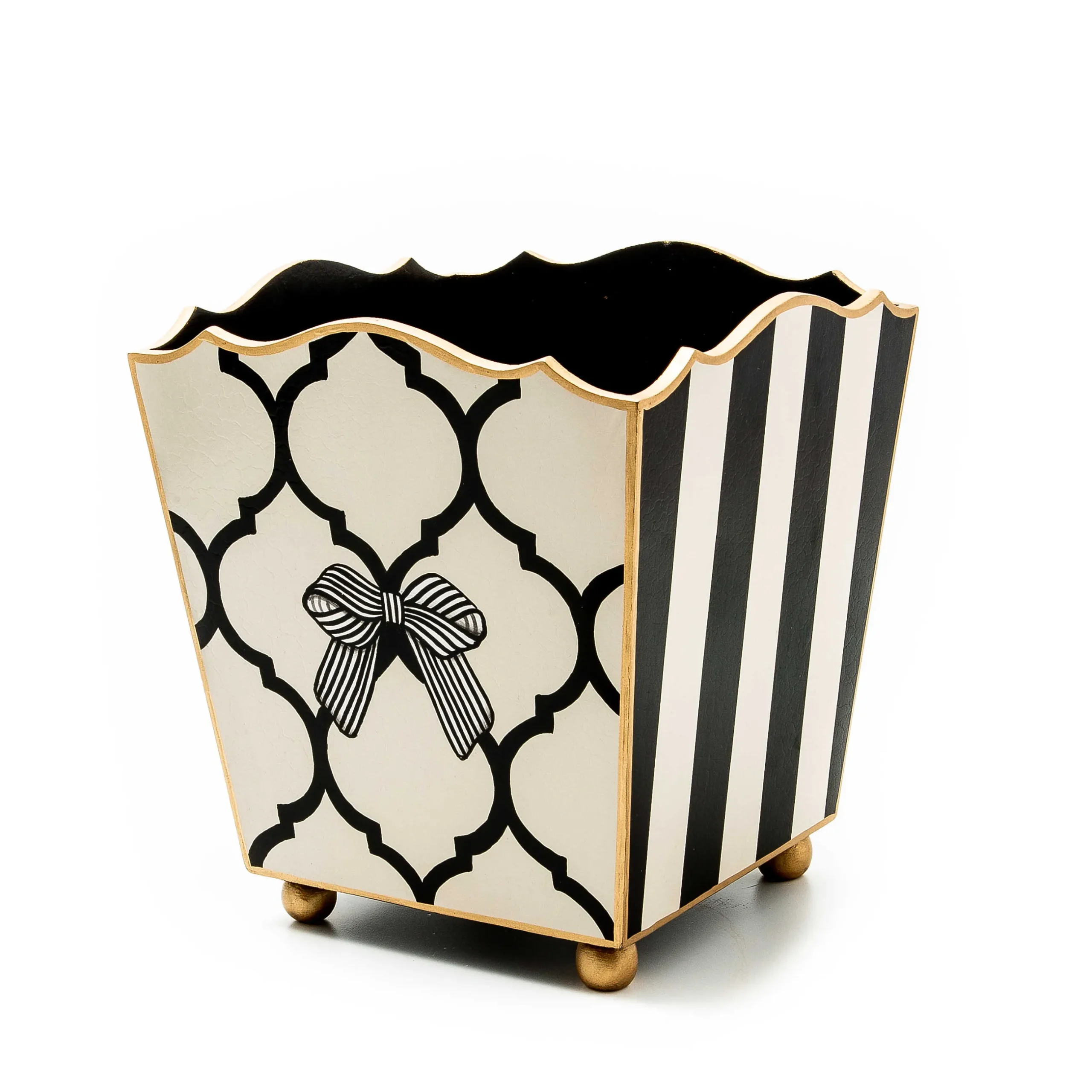 Bath & Bath Accessories|Room Accents|MacKenzie-Childs Pretty as a Bow Waste Bin