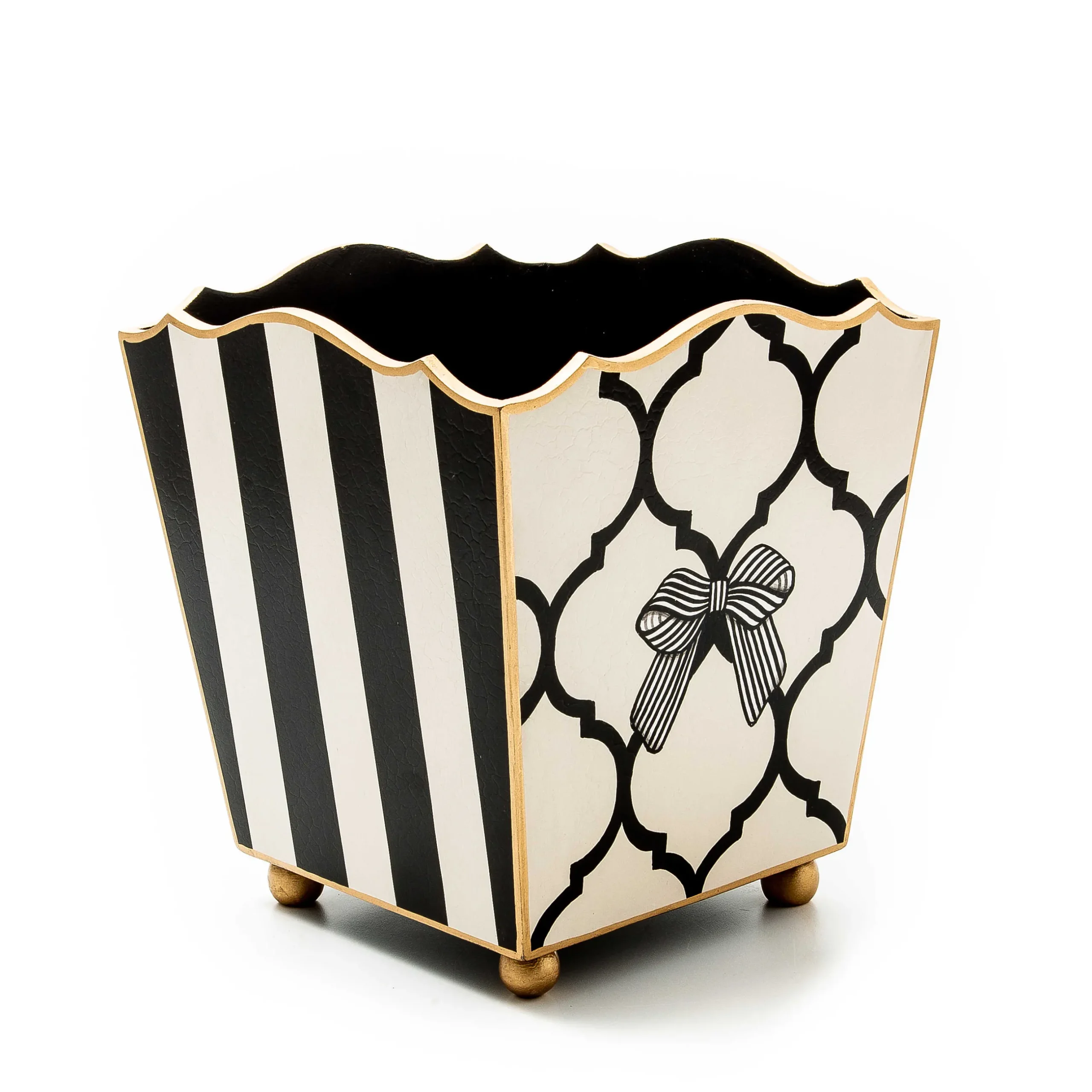 Bath & Bath Accessories|Room Accents|MacKenzie-Childs Pretty as a Bow Waste Bin
