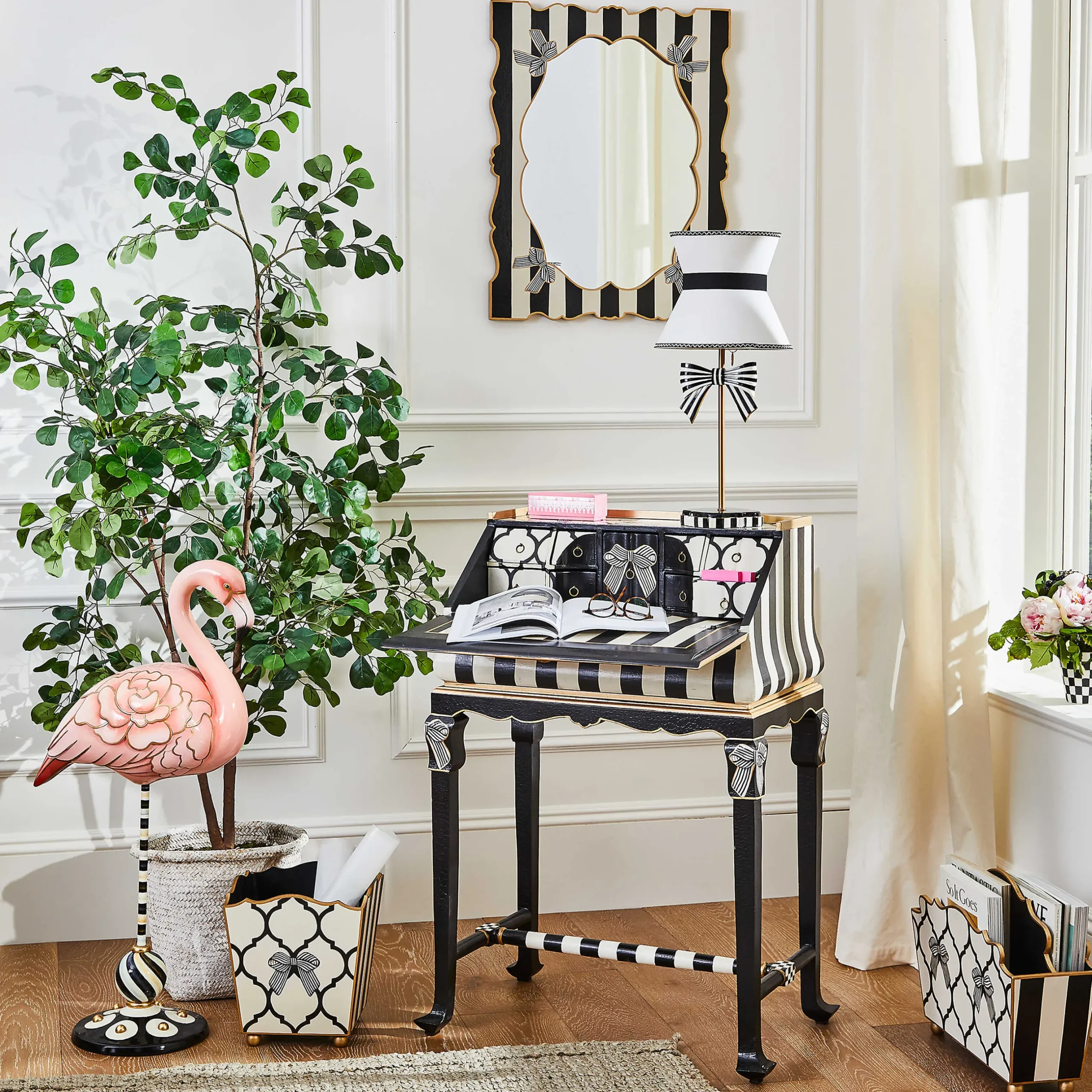 Bedroom|Living Room|MacKenzie-Childs Pretty As A Bow Writing Desk