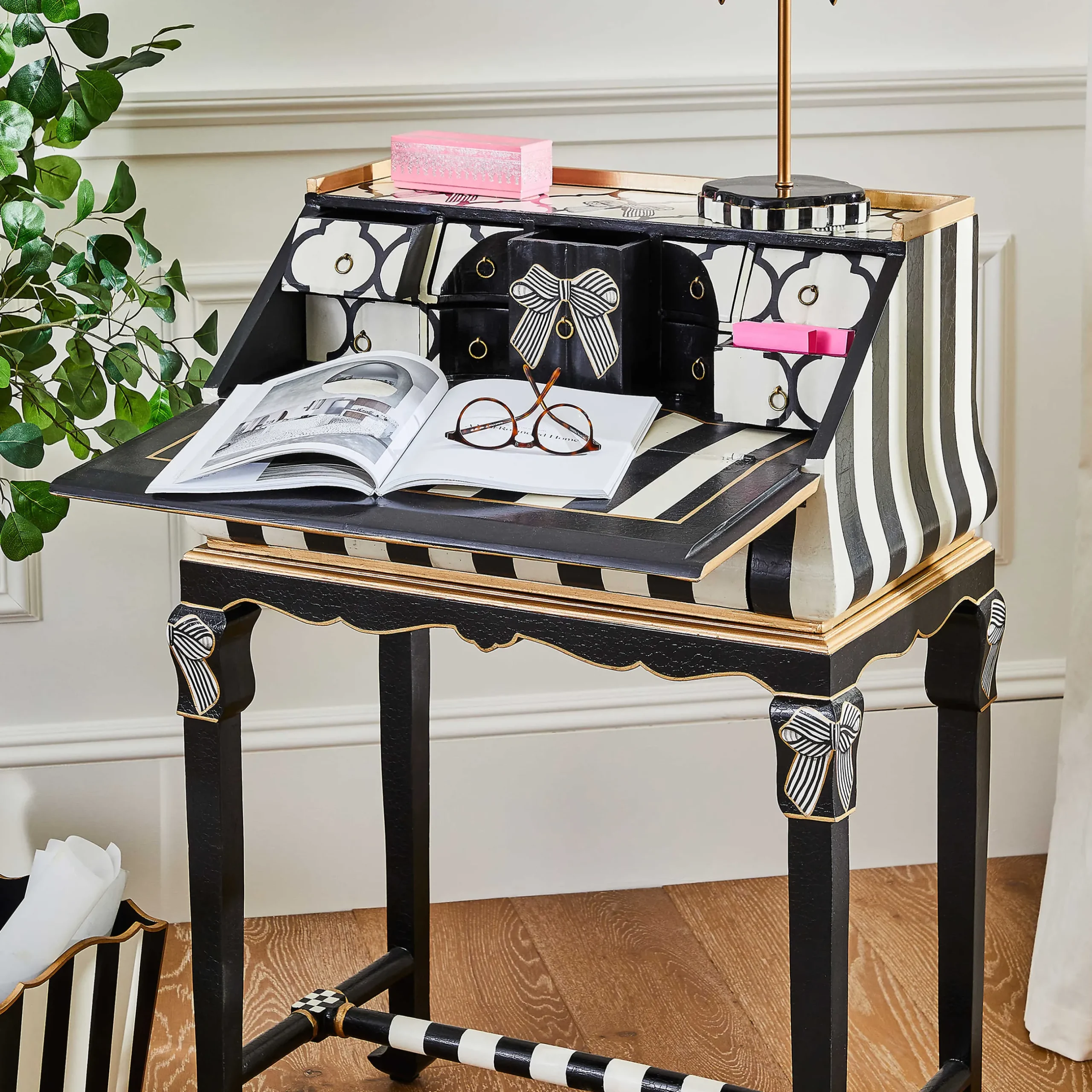 Bedroom|Living Room|MacKenzie-Childs Pretty As A Bow Writing Desk