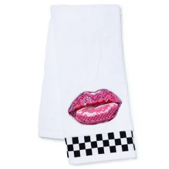 Bath & Bath Accessories|MacKenzie-Childs Pucker Up Check Hand Towel