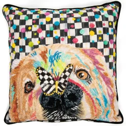 Spring|Pillows, Throws, & Cushions|MacKenzie-Childs Puppy Dot Throw Pillow