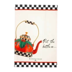 Holiday|Kitchen & Table Linens|MacKenzie-Childs Put on the Kettle Dish Towel