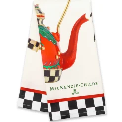 Holiday|Kitchen & Table Linens|MacKenzie-Childs Put on the Kettle Dish Towel