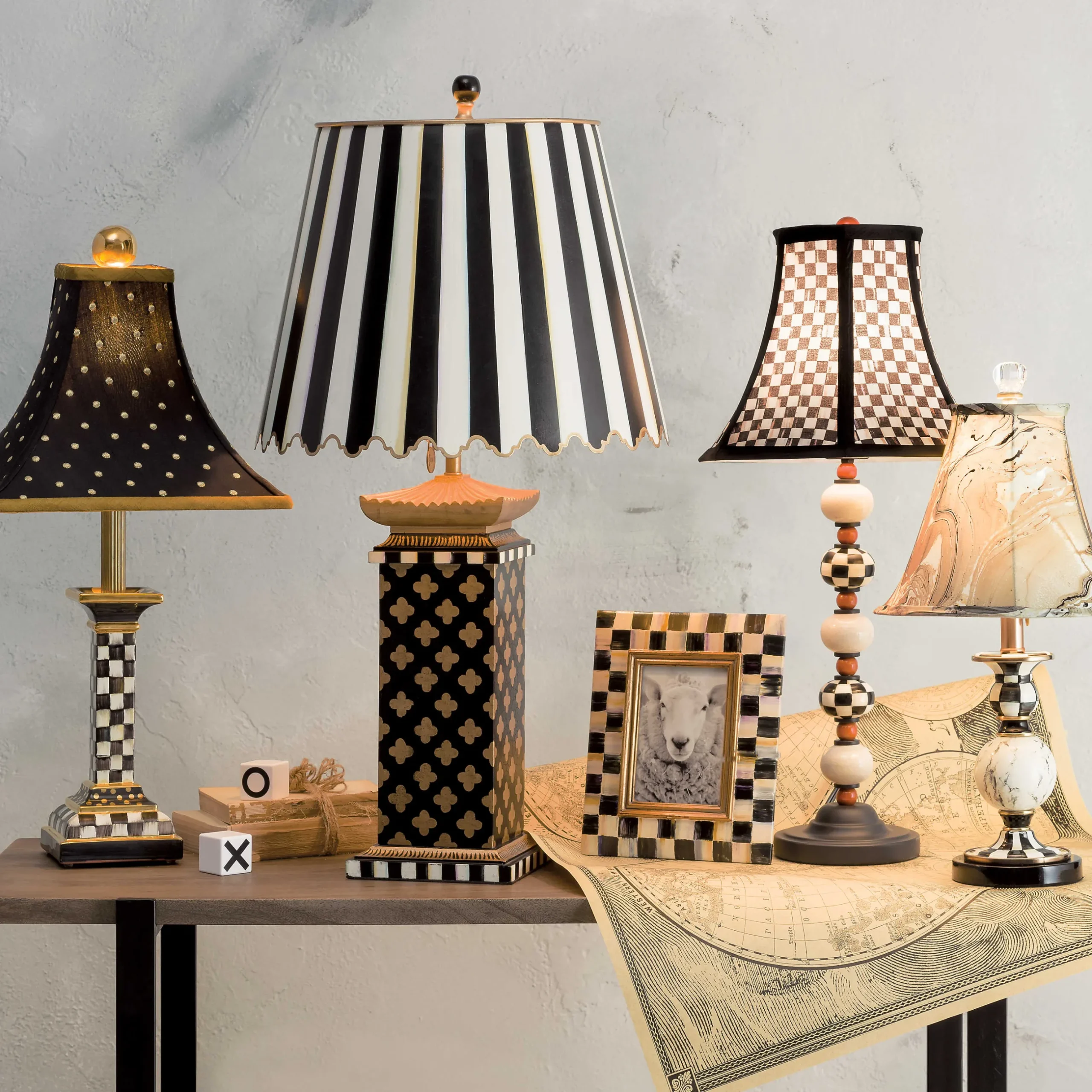 Room Accents|Lighting|MacKenzie-Childs Quatrefoil Large Table Lamp