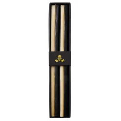 Candles & Fragrances|Table Accessories|MacKenzie-Childs Quatro Black Ivory Dinner Candles, Set of 2