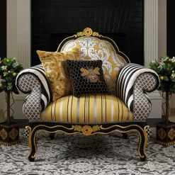 Living Room|MacKenzie-Childs Queen Bee Chair