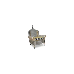 Outdoor|Spring|MacKenzie-Childs Queen Bee Courtyard Outdoor Wing Chair