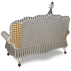 Outdoor|MacKenzie-Childs Queen Bee Courtyard Outdoor Loveseat