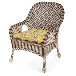Outdoor|MacKenzie-Childs Queen Bee Courtyard Outdoor Accent Chair