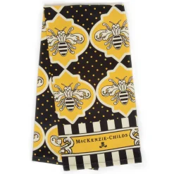 Kitchen & Table Linens|MacKenzie-Childs Queen Bee Dish Towel
