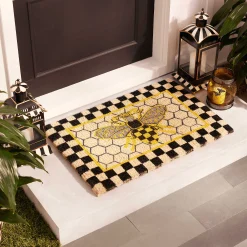 Outdoor|Rugs|MacKenzie-Childs Queen Bee Entrance Mat