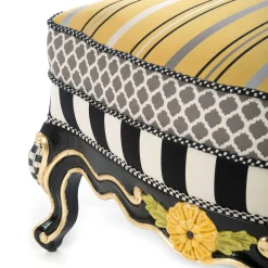 Living Room|MacKenzie-Childs Queen Bee Ottoman