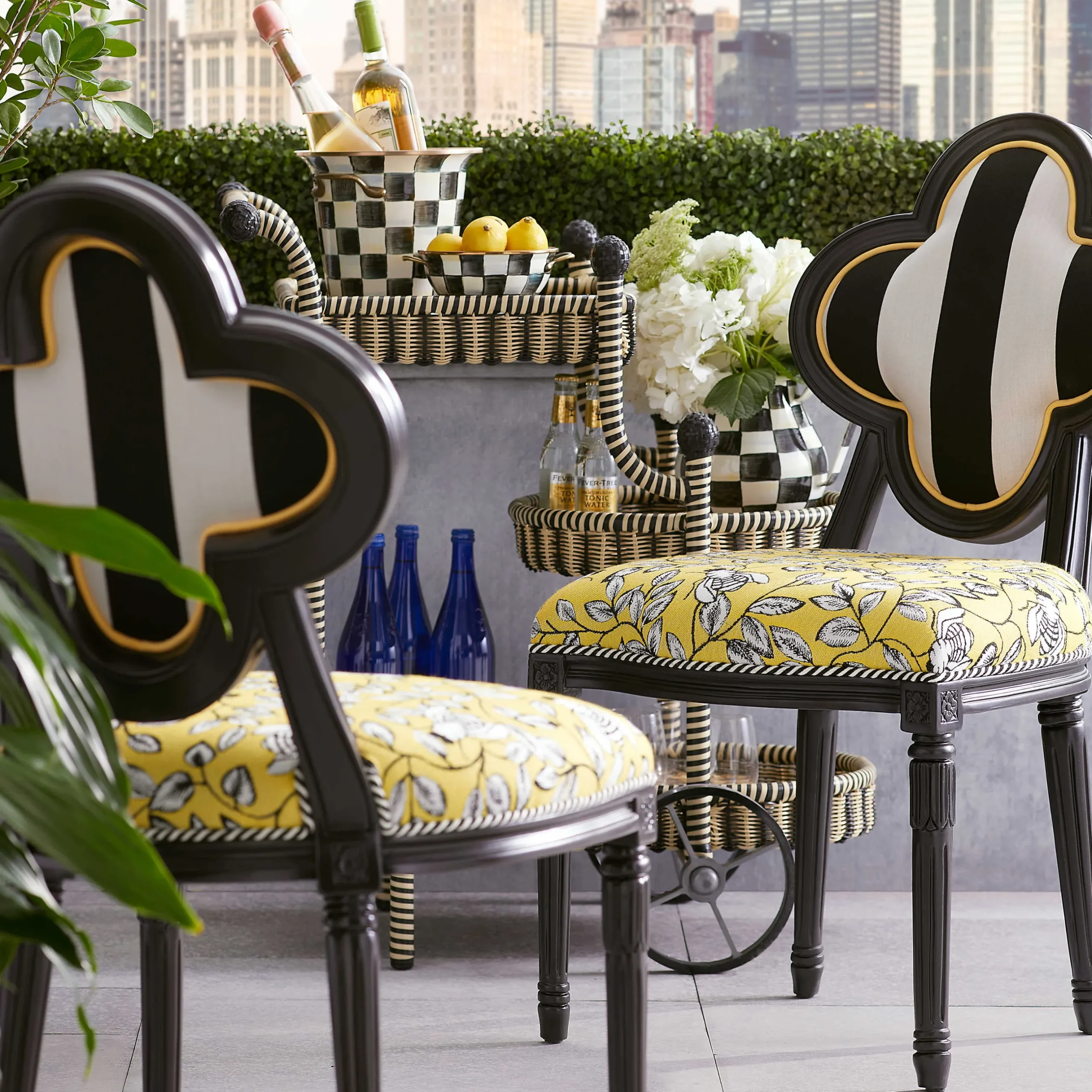 Outdoor|Spring|MacKenzie-Childs Queen Bee Outdoor Dining Chair