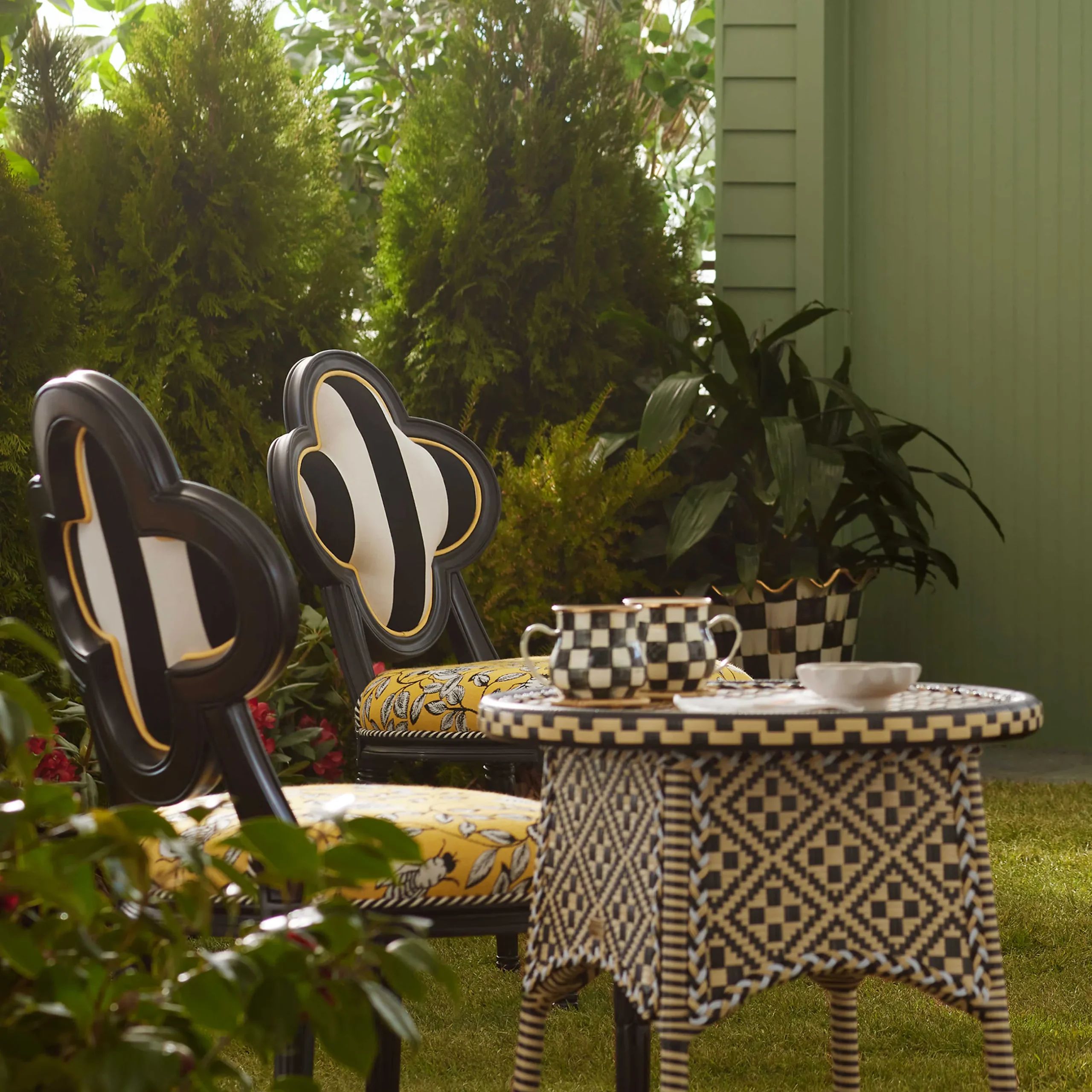 Outdoor|Spring|MacKenzie-Childs Queen Bee Outdoor Dining Chair