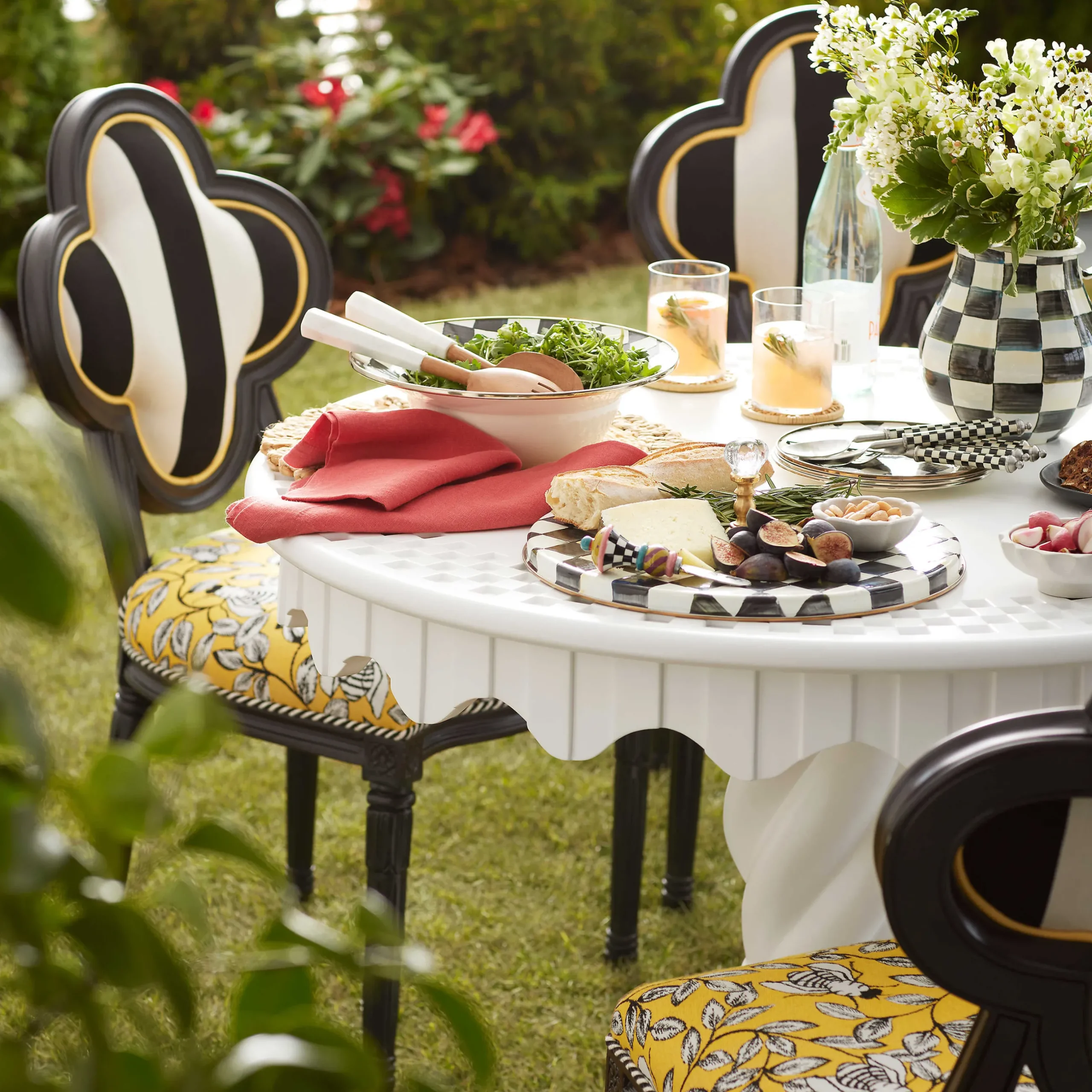 Outdoor|Spring|MacKenzie-Childs Queen Bee Outdoor Dining Chair